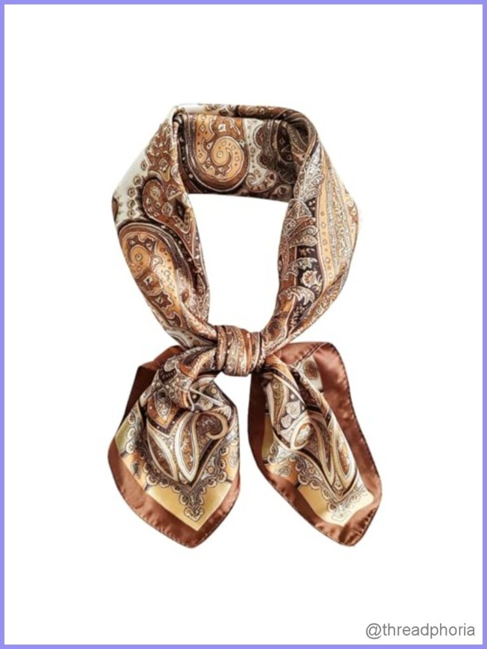 Satin Scarf for Women Hair Head Scarf Silk Like Square Bag Scarf 27x27